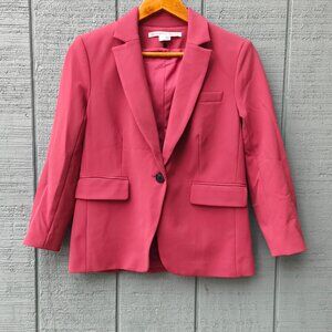 Veronica Beard Cutaway Schoolboy Scuba Dickey Blazer Jacket Mauve Rose sz 4